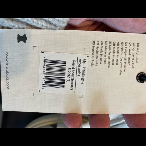 Myra Bag Leather Snakeskin Print Sneakers Size 6 NWT - Picture 9 of 9